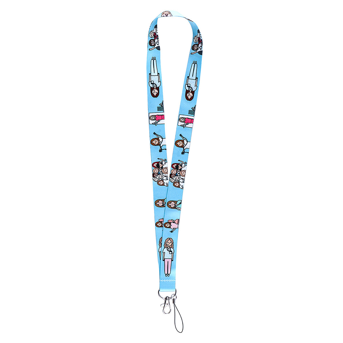 Wholesale Medical Card Holder Ribbon Polyester Cell Phone Lanyard Keychain